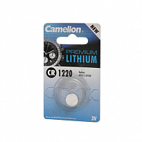 Элемент питания CR1220-BL1 LITHIUM таблетка (автобрелки) 3V CAMELION (1шт/блистер)